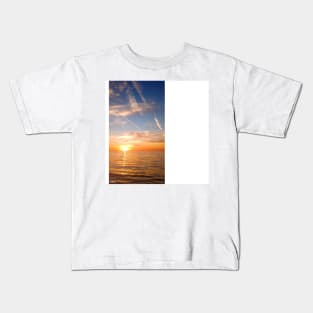 celestun ria wetland ecopark ecopop landscape photo in yucatan sunset Kids T-Shirt